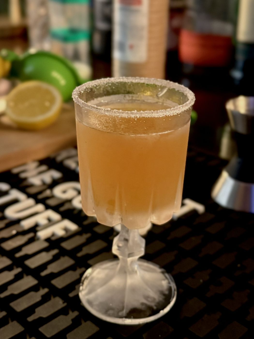 Signature drink crafted behind the bar