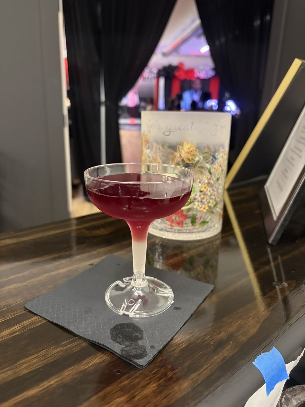 Craft cocktail made to order at an event