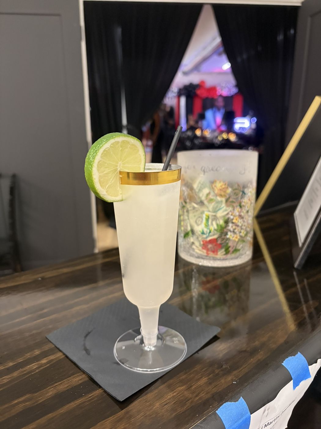 Handcrafted cocktail served at a private event