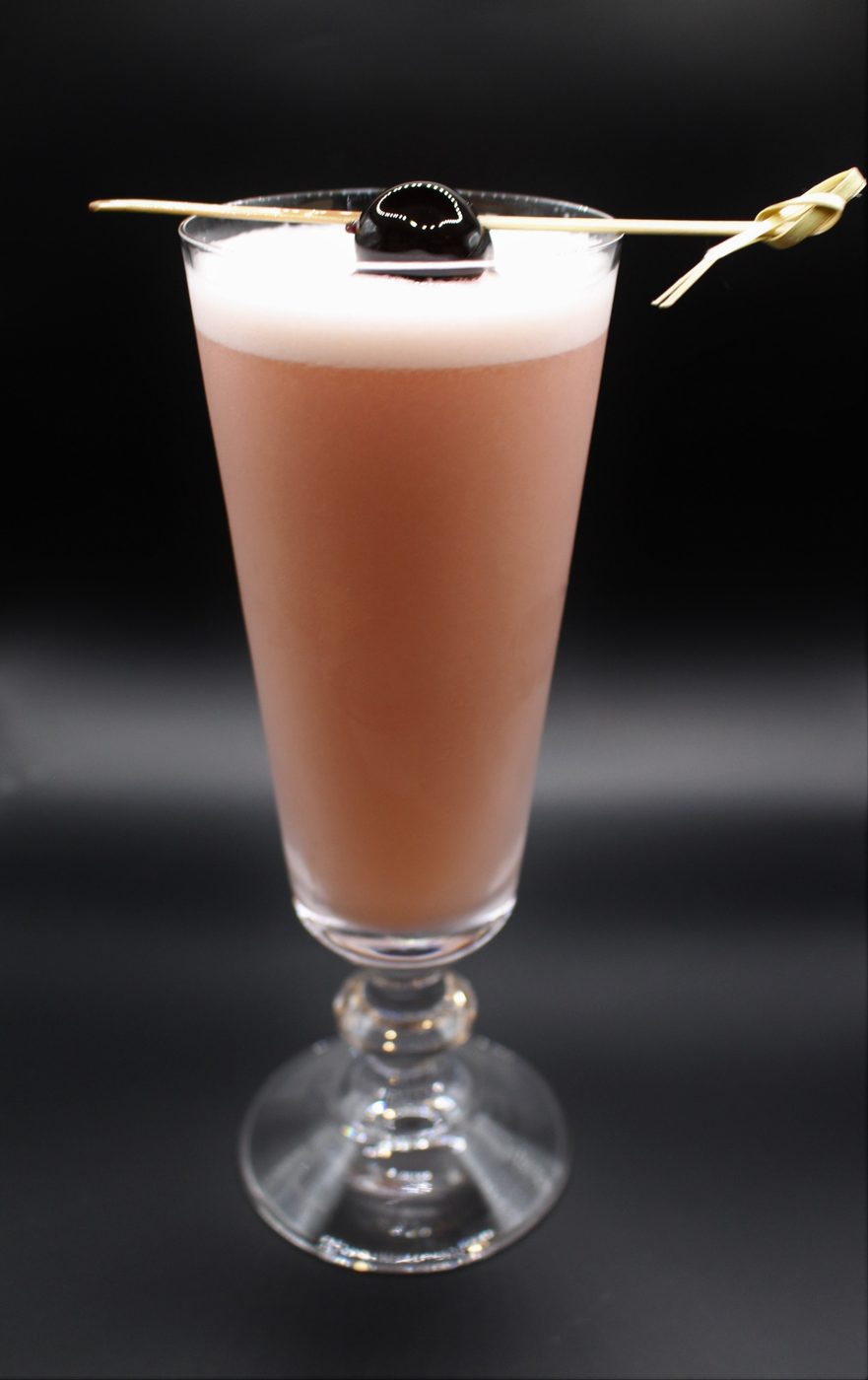 Signature cocktail with a delicate foam top