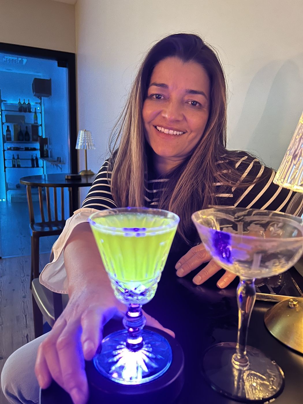 Bartender at work during a birthday celebration