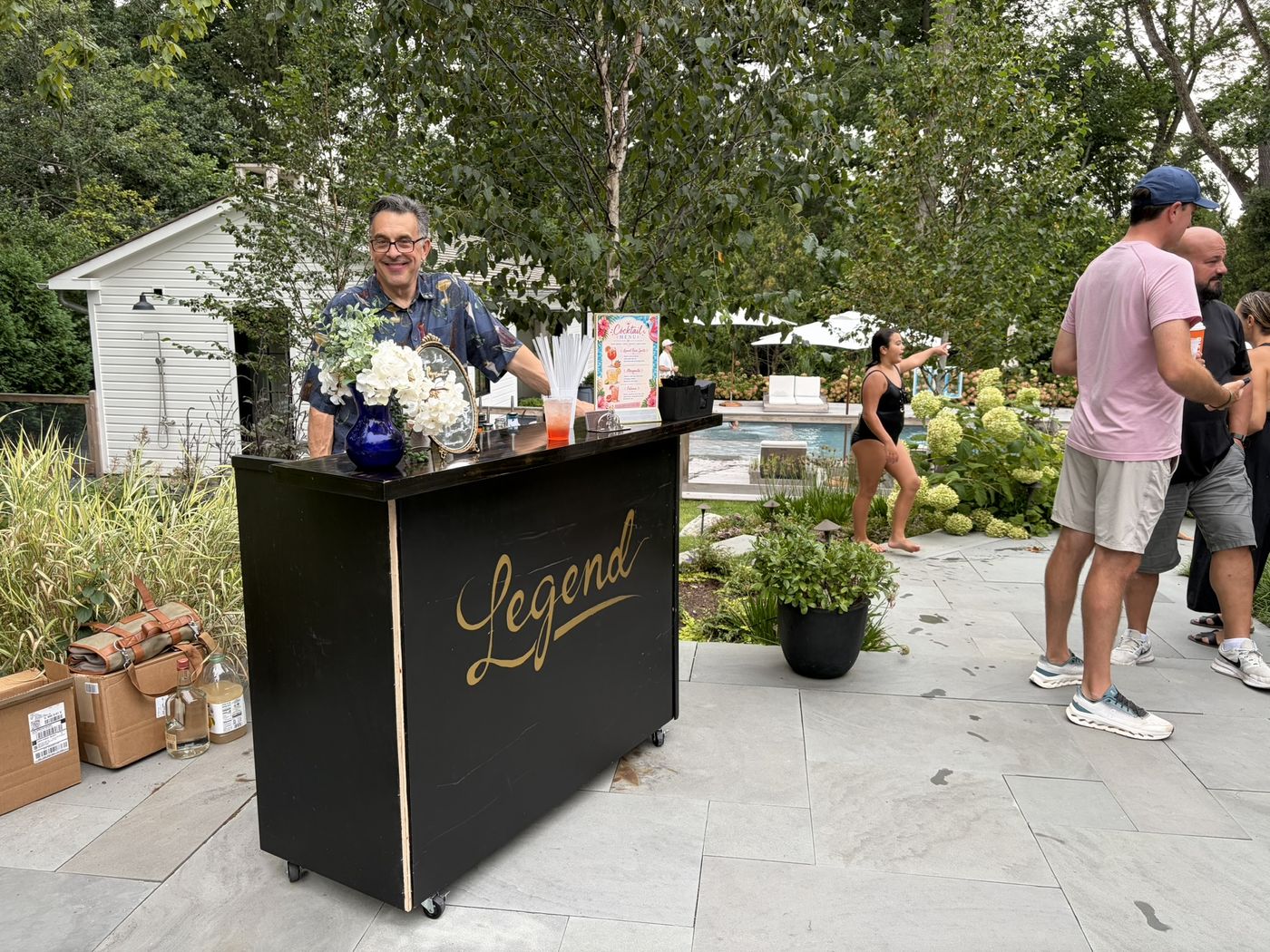 Legend Mobile Bar staffed at a private birthday party