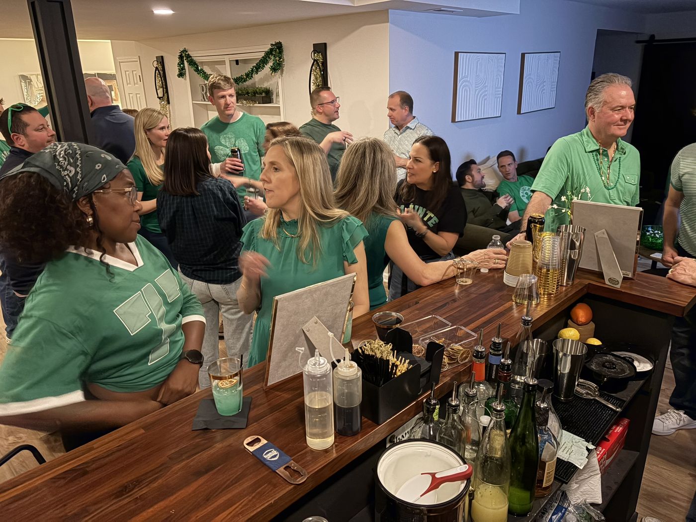 Bar setup at a special Chicagoland event